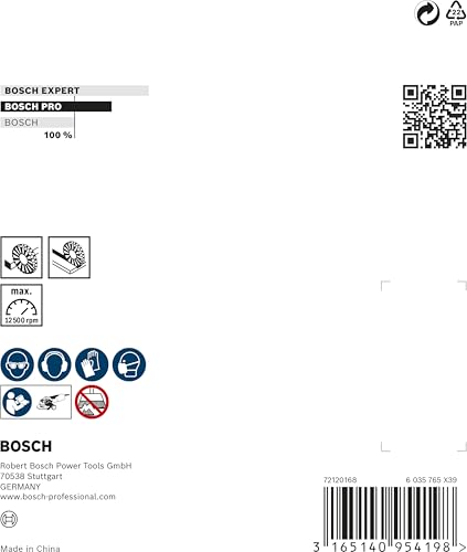 Bosch Accessories Professional 1x Scheibenbürste Gezopfter Draht Heavy (für Inox, X-LOCK, rostfrei, Ø 115 mm, Drahtstärke 0,5 mm, Zubehör Winkelschleifer) (Packung mit 2)