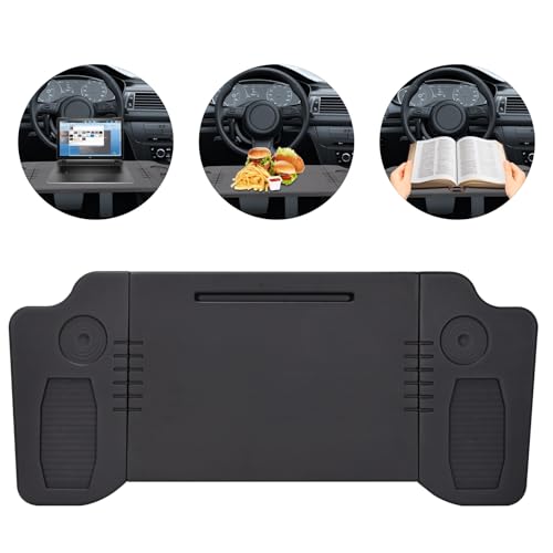 Yinnhom Table de Travail Pliable pour Ordinateur Portable pour Tesla Model 3 Model Y, Plateau Multifonctionnel en Fibre de Carbone, Organisateur de Remplissage...