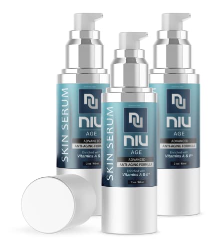 (3 Pack) NiuAge Skin Serum, Niu Age Skin Syrum Original Formula, Nuage Skin Serum, New Age Serum, 1 oz Bottle With Easy-Pump Dispencer, 3 Month Supply