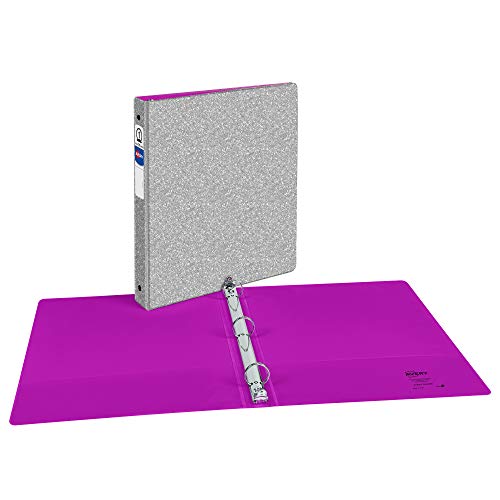 Avery Glitter Binder With 1" Round Ring, 175-Sheet Capacity, Color Will Vary, 1 Binder (3239) #TOP5