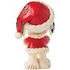 Enesco Peanuts by Jim Shore Snoopy Santa with Milk and Cookies Miniature Figurine, 3.3 Inch, Multicolor