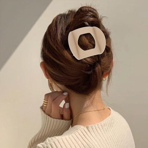 6 pinzas planas para cabello estilo francés mate miniatura 3