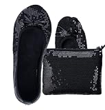 xaijciz Women's Foldable Dance Shoes Ballet Flats...