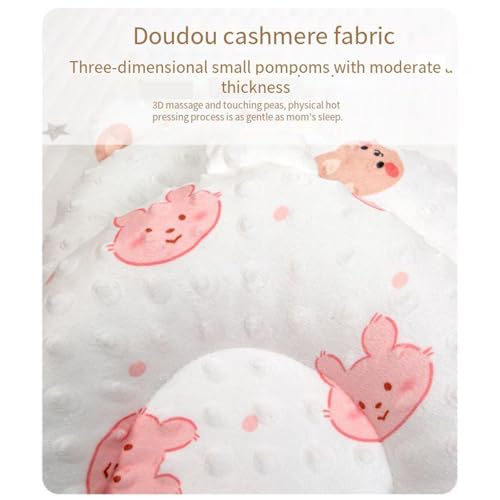 Baby Pillow Newborn Flat Head,Baby Neck Children's Pillow of Newborns Baby Stroller Car Seat Pillowcase for Toddler Pillows Newborn Breathable Flat Head Deformation - Image 3