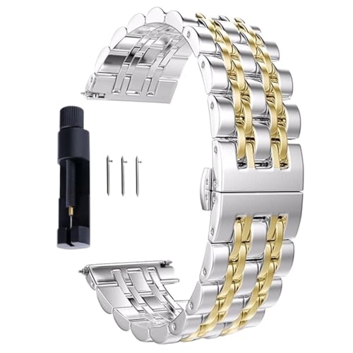 Bracelet de montre acier inoxydable universel 20mm 22mm résistant à la corrosion au quotidien