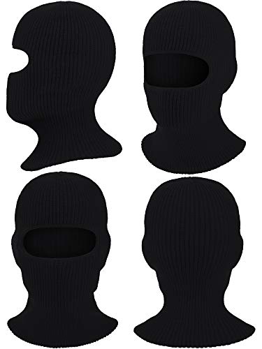 Syhood SYHOOD-BALACLAVA MASK-01 2 Pieces 1 Hole Ski Mask Knitted Face Cover Winter Balaclava Full Face Mask thumb #1