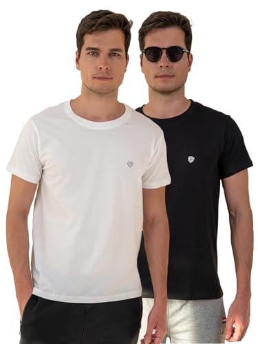 Image of Lux Cozi Men's Cotton Solid Regular Fit T-Shirt