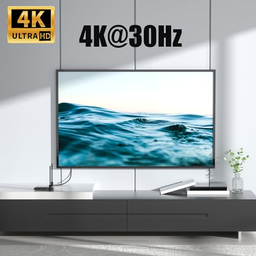 Wireless HDMI Transmitter and Receiver 4K@30Hz,150m(492ft) HDMI Extender Kit,5GHz Full HD for Streaming from DSLR,Laptop,Netflix,YouTube,PS4 to TV/Projector - Thumbnail 2