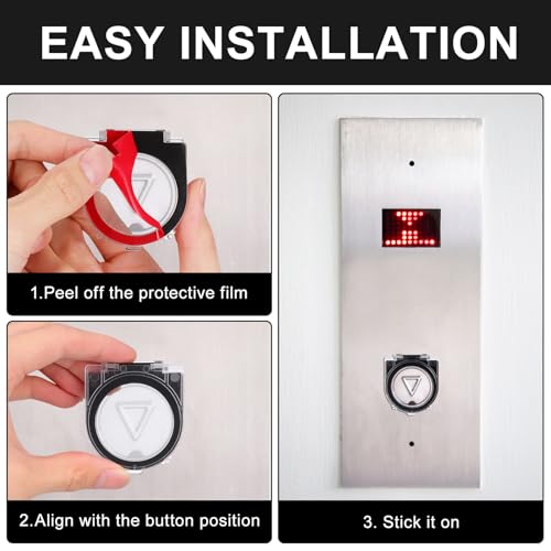 Cubiertas para interruptores de plástico protector de botón pulsador transparente 3