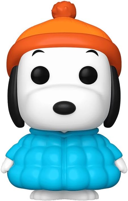 Epic Collectibles Pop Animation: Peanuts - Snoopy in Blue Puffer Jacket (Chase Variant) Specialty Series Exclusive Vinyl Figure Bundled with Box Protector Compatible for Funko