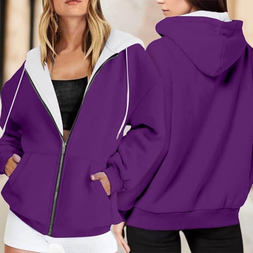 Sweatshirts sweat à capuche imprimé décontracté ample pour style urbain - 2