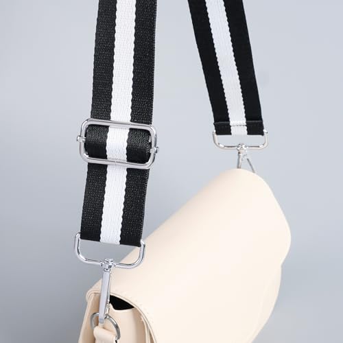 Image of chushui Silver Hardware Purse Strap,Replacement Crossbody Adjustable Shoulder Strap for Handbag Bag