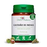 Dieti Natura 200 Cápsulas de Castaño de Indias - Mejora el Sistema Venoso y la Circulación - Castaño de Indias Para Piernas Cansadas Recupera el Confort Circulatorio - Garantía Sin OGM