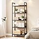 APPOLYN Bücherregal Mit 5 Ebenen, Heimbüro, Bücherregal, Aufbewahrungs-Organizer, Industrielles Design, Für Schlafzimmer, Wohnzimmer Und Heimbüro, 60 x 30 x 153.5cm, Schwarz