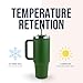 Hogg Big Swig 40 oz Tumbler with Handle and Straw - Hunter Green, 40oz Insulated Stainless Steel, Water Tumbler with Straw, Water Cup with Handle, Versatile Leak Proof Lid