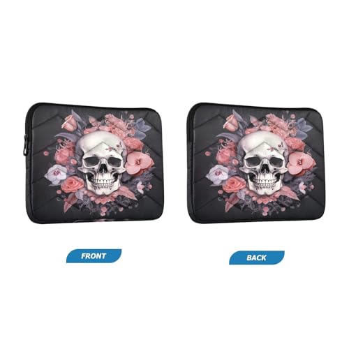 Funda Protectora para Laptop 13-14 pulgadas Floral Calavera miniatura 2