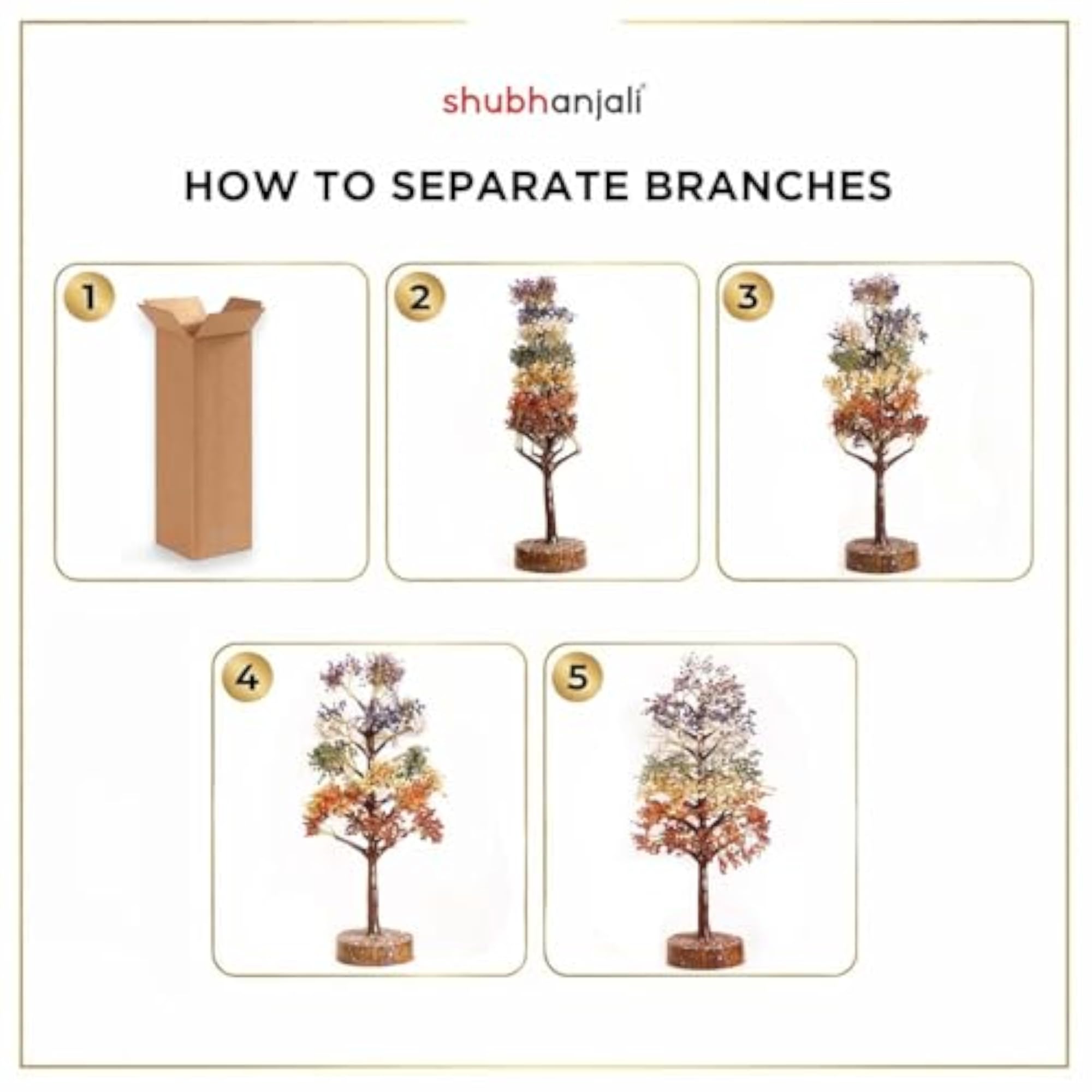 Seven Chakra Crystal Tree for Home Decor, Feng Shui Item