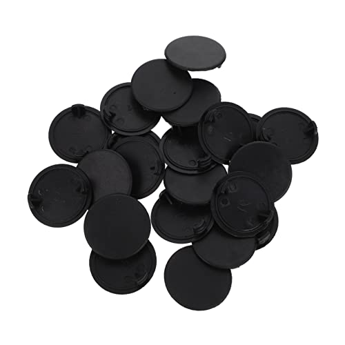 DINHEAROM 20 Pcs Plastic Plugs for Piggy Banks Round Bottom Stoppers Lightweight Figurine Bottom Covers for Sealing Coin Banks and Preventing Slips