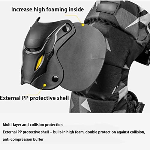 Squisita Protezione per Ginocchiere per Moto Ginocchiere per Equitazione Unisex per Moto Motocross Montagna Attrezzatura Anticaduta per Quattro Stagioni,Mimetico,Taglia Unica,Sensational421