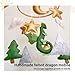 Dragon Baby Mobile, Forest Mobile for Crib, Crib Mobile for Boys and Girls, Nursery Mobile for Bassinet, Pack and Play, Moon, Green Dragon, Cloud, Star, Mountain, Tree