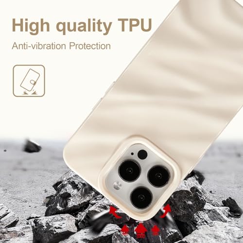 Coque iPhone 16 Pro Max antichoc beige éliminant les risques de chutes