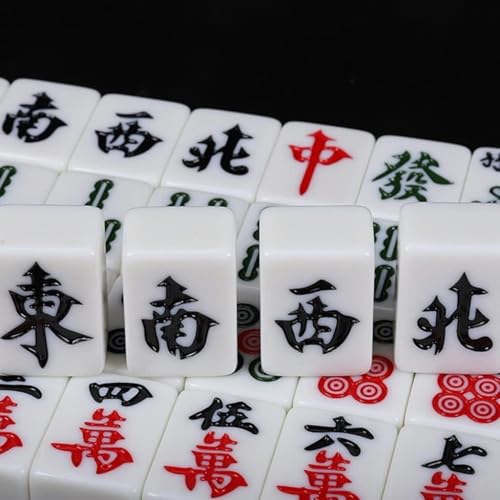 Mahjong Chinois numéroté tuiles pour débutant et expert avec grand format traditionnel - 6
