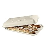 emile henry kastenform Aufgrund der gerillten Form kleben die Baguettes nicht an.