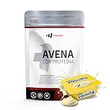 MASmusculo – Harina de Avena con Proteína Whey 1 Kg - Sin Azúcar - Desayuno Energético y Pre Entreno - Mantenimiento y Desarrollo Muscular – Bajo en Azúcar – Alto en Fibra - Natillas