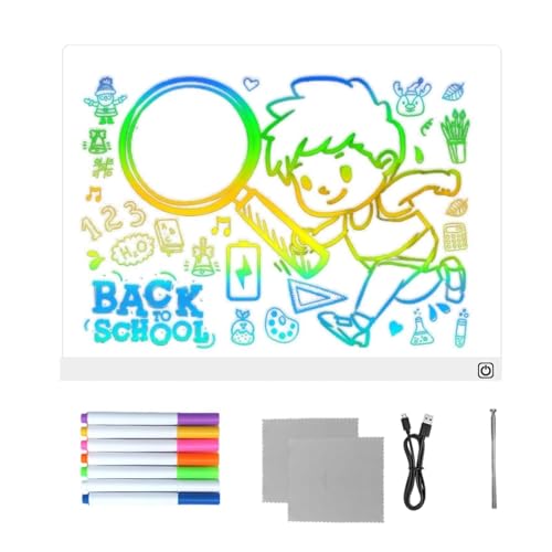 Tablero de escritura LED multicolor para decorar la habitación de los niños