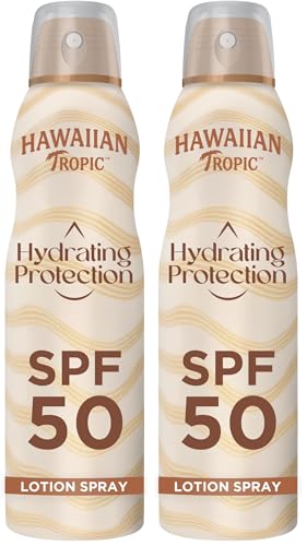 Hawaiian Tropic Silk Hydration SPF50 spray solaire pour vos journées de plage en duo