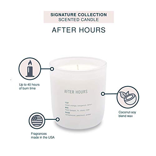 Scented Candle By Studio Oh! - 7.5-Ounce Signature Collection Fragrance-Infused Coconut-Soy Blend Wax Jar Candle - After Hours - Burns Up To 40 Hours #TOP3