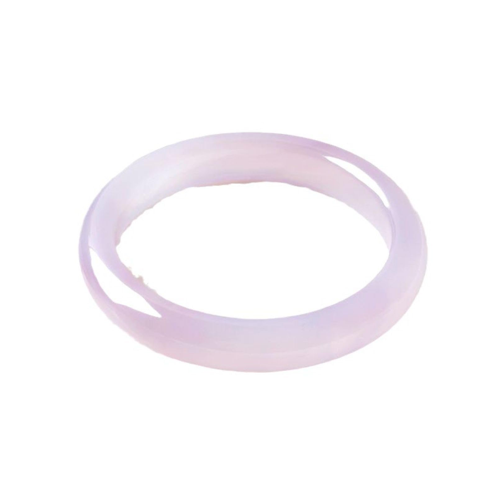 SnamicE natural jade bracelet, Light Purple Full, Jadeite Chalcedony Bangle Bracelets,jade bracelet women,56.0 Millimeters-A