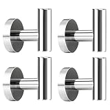 GRANTENOV Bathroom Towel Hooks Hanger SUS304 Stainless Steel Chrome Polished Heavy Duty Robe Clothes