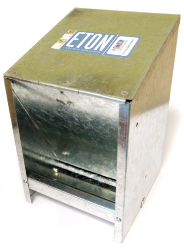 Signature Eton Poultry Galvanised Wall Mounted Feed/Grit Hopper, 2.5 Kg
