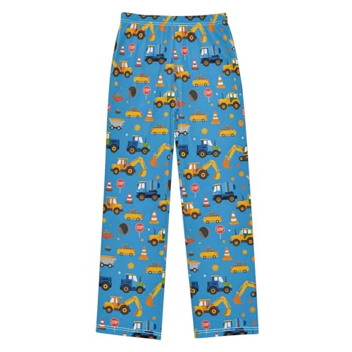 Pajama Pants Excavator Truck Construction Long Sleep Pants Lounge Bottoms