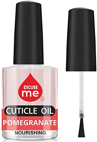 EXCUSE ME Professional Cuticle Oil Nourishing 0.5 oz Helps All Cracked Nails and Rigid Cuticles. (Pomegranate)
