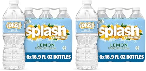Image of Splash Blast Refresher, Lemon | 16.9 Fl Oz | Plastic Bottle | Pack of 12