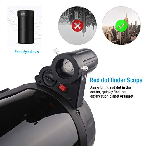 Telescopio Astronómico Refractor 114mm YXCKG con Trípode miniatura 6