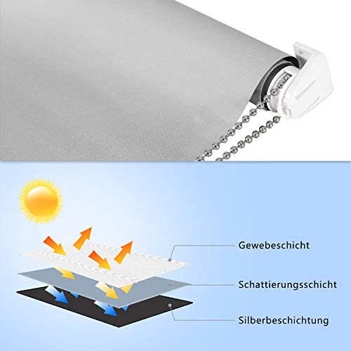 Deswin, tende oscuranti lunghe, avvolgibili, con