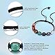GEHECRST 7 Chakra Armband Edelstein Armbänder Natürliche Chakra Steine Yoga Armband Healing Reiki Energietherapie Glückbringen Edelstein für Damen Herren (Chakra Armband)