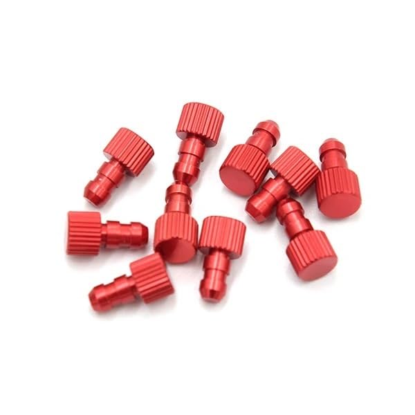 BrewJa Fuel Tank Bulkhead D4.5mm Oil Pipe Stopper for DIY RC Gasoline Jet Boats 3-4mm Tubing Parts (Color : Red X 10PCS)