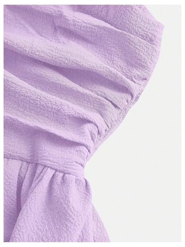 Image of SHENHE Girl's Smocked Ruched A Line Swing Dress Layered Tie Shoulder Flowy Cami Short Dress