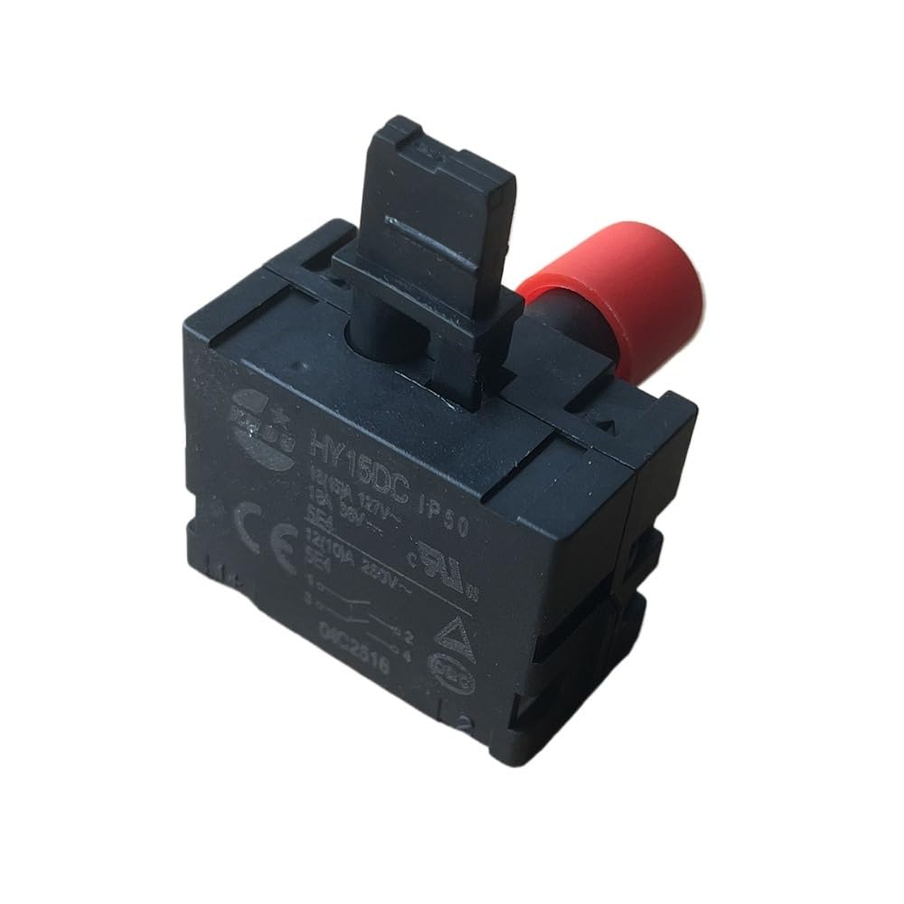 Interrupteur à Bouton Poussoir HY15DC pour Tableau de Commande IP50 - 6