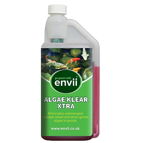 Envii Algae Klear Xtra – Pond Algae Killer For Submerges Blanket Weed and String Algae (1L) Treats 20,000 Litres