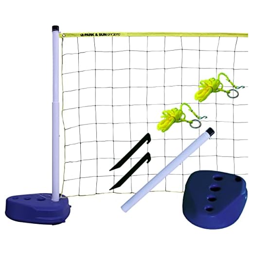 Park & Sun Sports Portable Indoor/Outdoor Swimming Pool Volleyball Net System