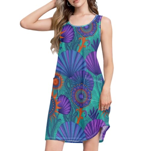 Robe d'été décontractée chic à ourlet incurvé et lignes fluides