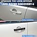 Car Door Handles Decorative Cover Trim For Land Rover Discovery 4 LR4 2009-2016,Range Rover Sport 2008-2013,Freelander 2 2010-2015 Exterior Door Handle Inserts Cover (with Smart Hole, Matte Black)