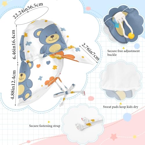 Baby Sunhat Baby Boys' Summer Hats Girl UV Protection Wide Brim Beach Essentials4