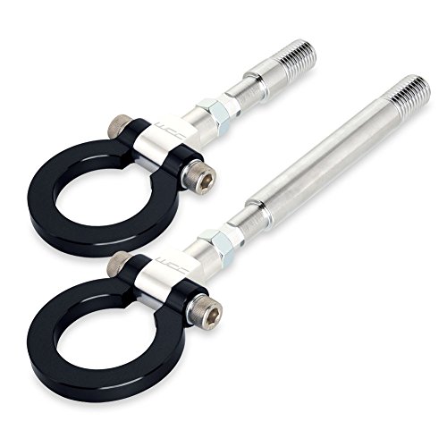 SR1 Performance C7 & C8 Corvette Tow Hooks : Black (Front & Rear)