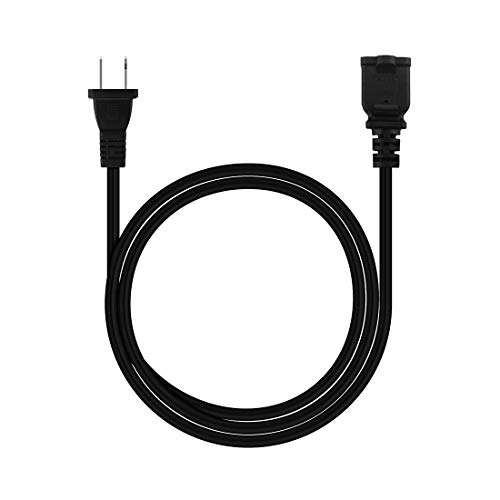 10Ft(3M) Polarized Us 2-Prong Male-Female Extension Power Cord Cable, 2 Outlet Extension Cable Cord Us Ac 2-Prong Male/Female Power Cable10A/125V,Nema 1-15P To 1-15R Cable Polarity #TOP3